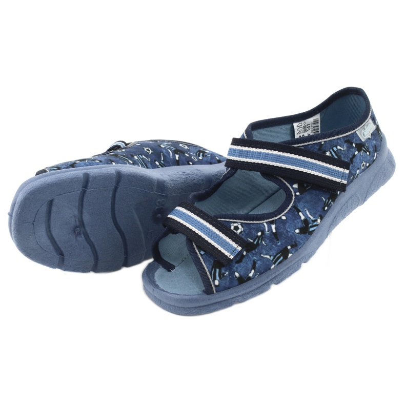 Chaussures pour enfants Befado 969Y141 blanc bleu marine bleu 5