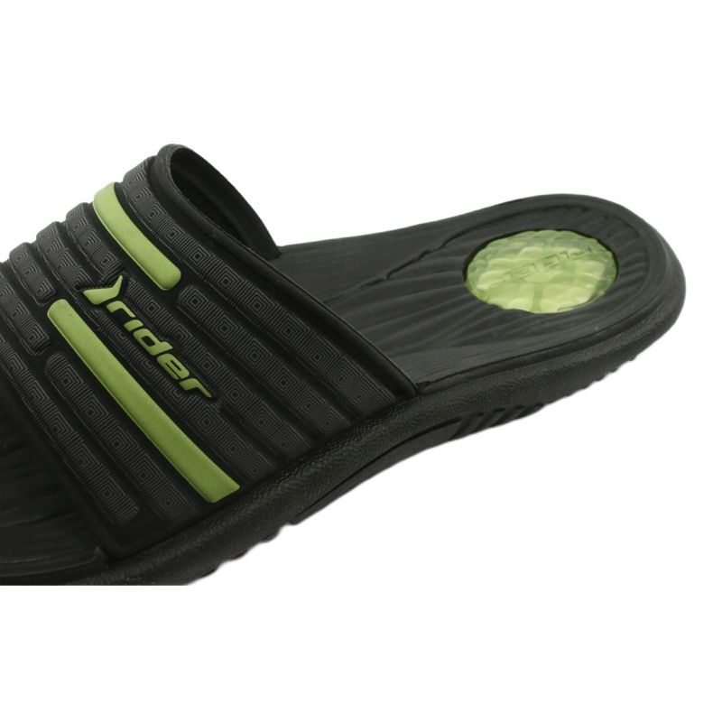 Chaussons de piscine homme Rider 82735 noir / vert gris 4