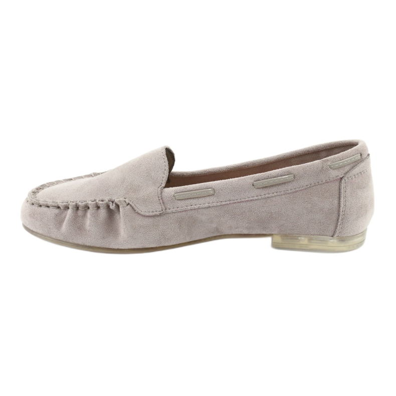 Mocassins en daim gris pour femme Sergio Leone 722 2