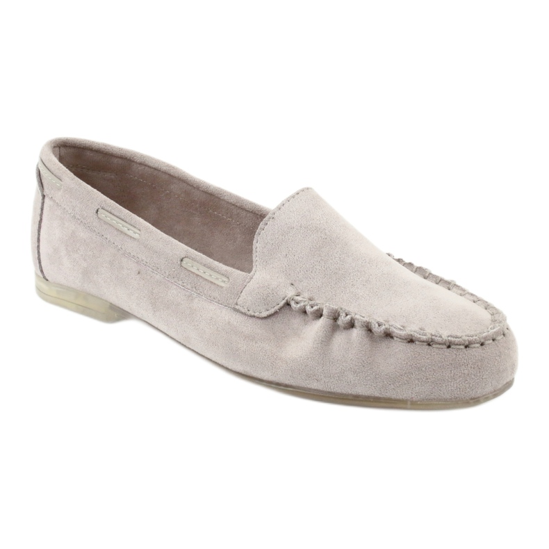 Mocassins en daim gris pour femme Sergio Leone 722 1