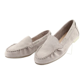 Mocassins en daim gris pour femme Sergio Leone 722 3