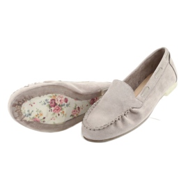 Mocassins en daim gris pour femme Sergio Leone 722 5