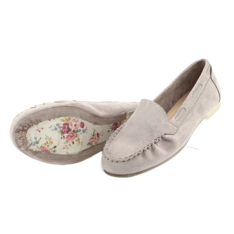 Mocassins en daim gris pour femme Sergio Leone 722 5