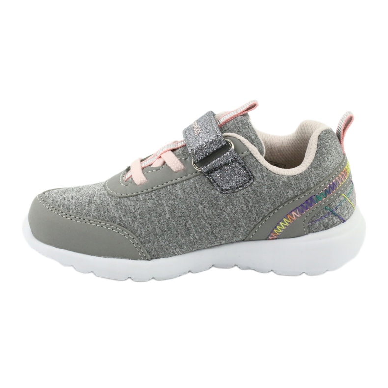 Kangaroos 02051 Chaussures de sport gris / rose pour enfants 2