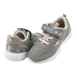 Kangaroos 02051 Chaussures de sport gris / rose pour enfants 4