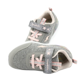 Kangaroos 02051 Chaussures de sport gris / rose pour enfants 6
