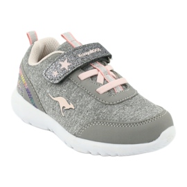 Kangaroos 02051 Chaussures de sport gris / rose pour enfants 1