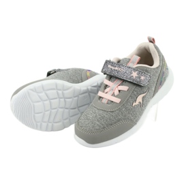 Kangaroos 02051 Chaussures de sport gris / rose pour enfants 5