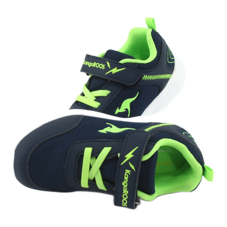 KangaRoos Chaussures de sport pour enfants 02050 bleu marine / vert 5 KangaRoos Chaussures de sport pour enfants 02050 bleu marine / vert 5