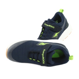 Kangaroos 18508 Navy / Green Sports Chaussures bleu 5