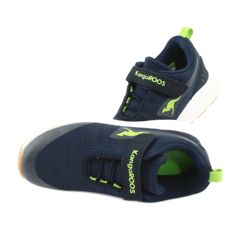 Kangaroos 18508 Navy / Green Sports Chaussures bleu 5
