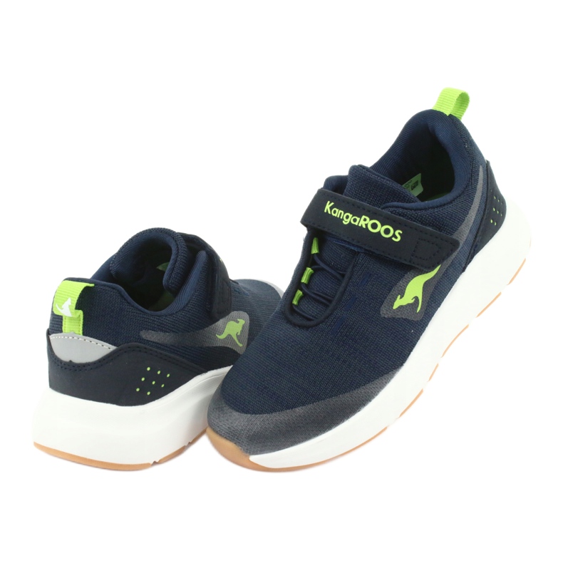 Kangaroos 18508 Navy / Green Sports Chaussures bleu 4