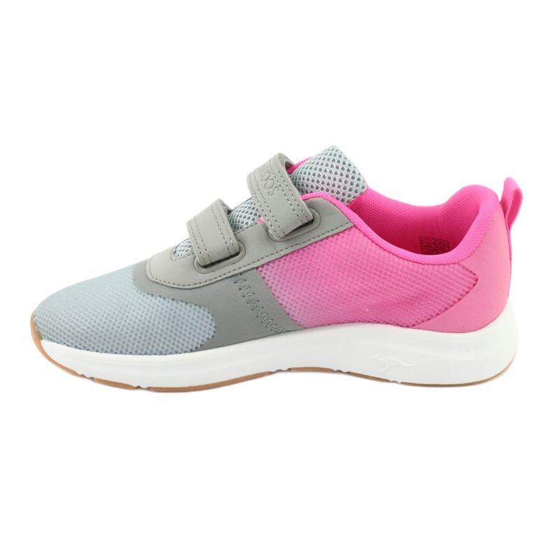 KangaROOS Chaussures de sport Velcro 18506 gris / rose fluo 2