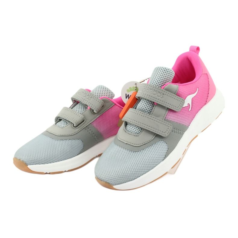 KangaROOS Chaussures de sport Velcro 18506 gris / rose fluo 3