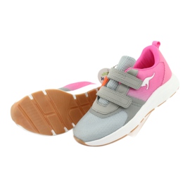KangaROOS Chaussures de sport Velcro 18506 gris / rose fluo 5