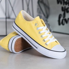 SDS Baskets en textile jaune 3