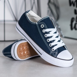 SDS Baskets en textile bleu 4