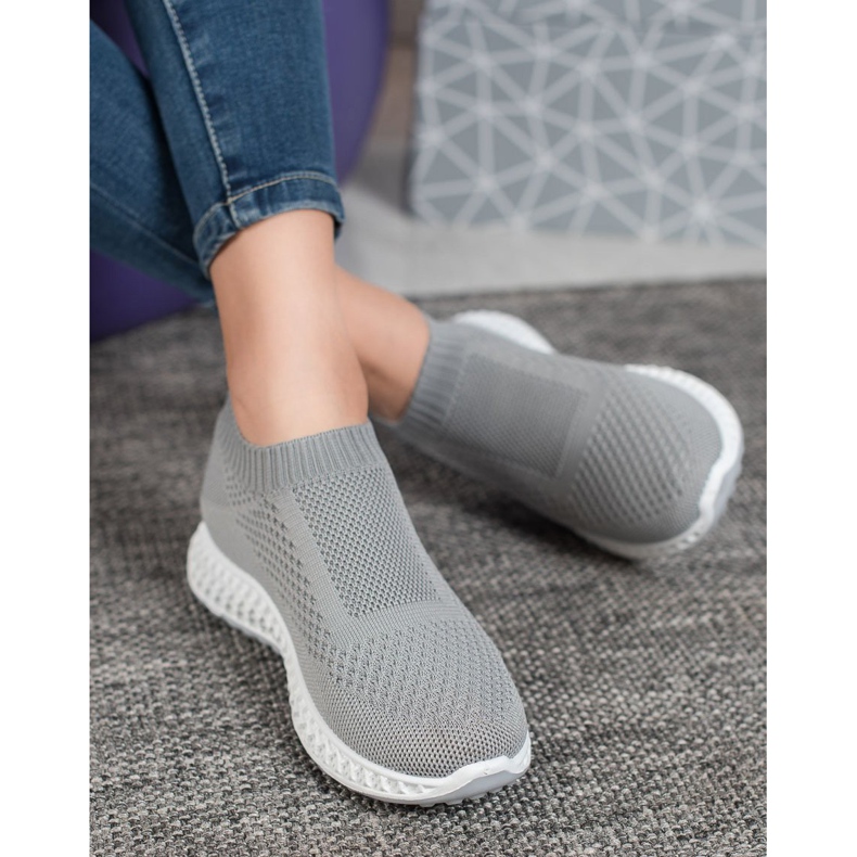 Goodin Chaussures de sport ajourées gris 1 Goodin Chaussures de sport ajourées gris 1