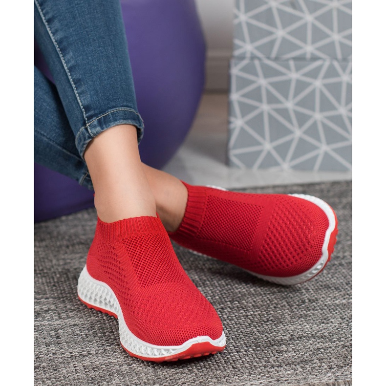 Goodin Chaussures de sport ajourées rouge 2 Goodin Chaussures de sport ajourées rouge 2