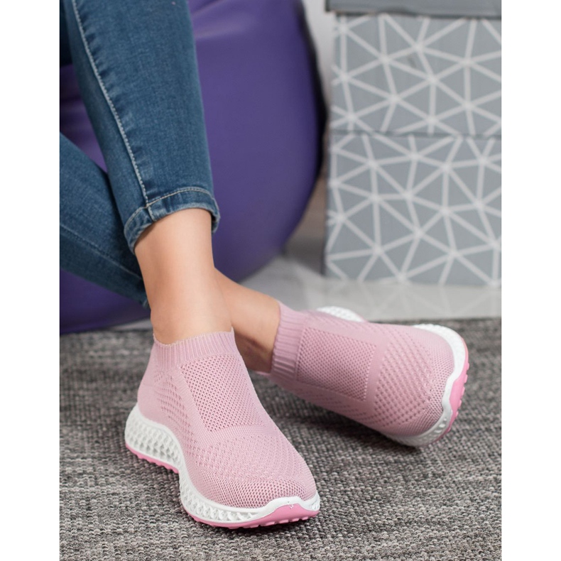 Goodin Chaussures de sport ajourées rose 2