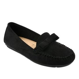 Mocassins noirs à nœud 9F150 le noir 1