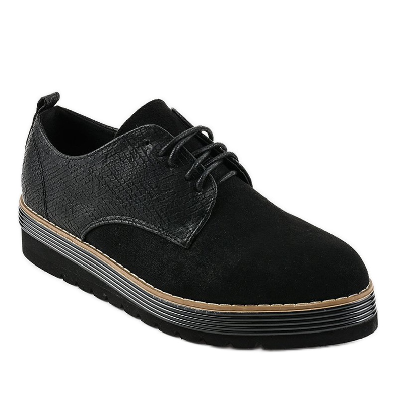 Chaussures de jazz noires JN-31 le noir 1