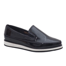 Chaussures compensées noires 5388-2 le noir 1