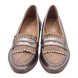 Chaussures compensées laquées kaki W-2 vert 3