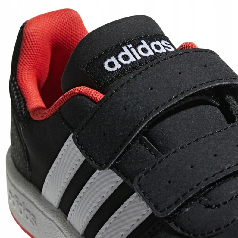 Chaussures adidas Hoops 2.0 Mfc C Jr B75960 blanche le noir 1