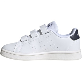 Chaussures Adidas Advantage C Jr FW2589 blanche 2