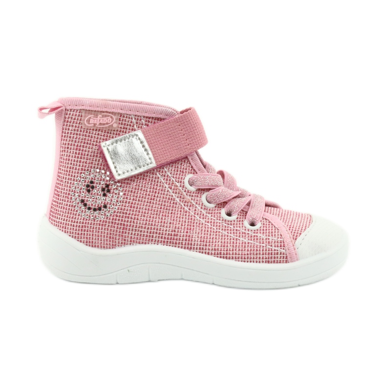 Befado chaussures pour enfants 268X068 rose gris 1