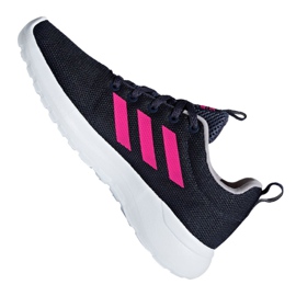 Chaussures Adidas Lite Racer Cln Jr BB7045 bleu marine rose 1