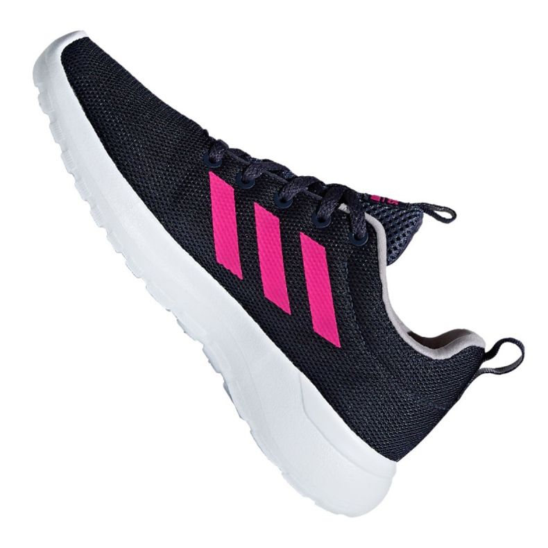 Chaussures Adidas Lite Racer Cln Jr BB7045 bleu marin rose 1