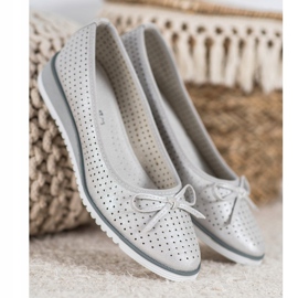 Goodin Escarpins à coins ajourés gris 1 Goodin Escarpins à coins ajourés gris 1