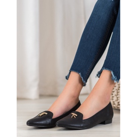 Goodin Ballerines noires brillantes 1