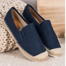 Goodin Espadrilles en daim bleu 4