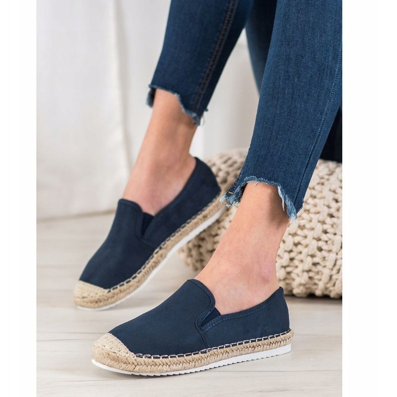 Goodin Espadrilles en daim bleu 1