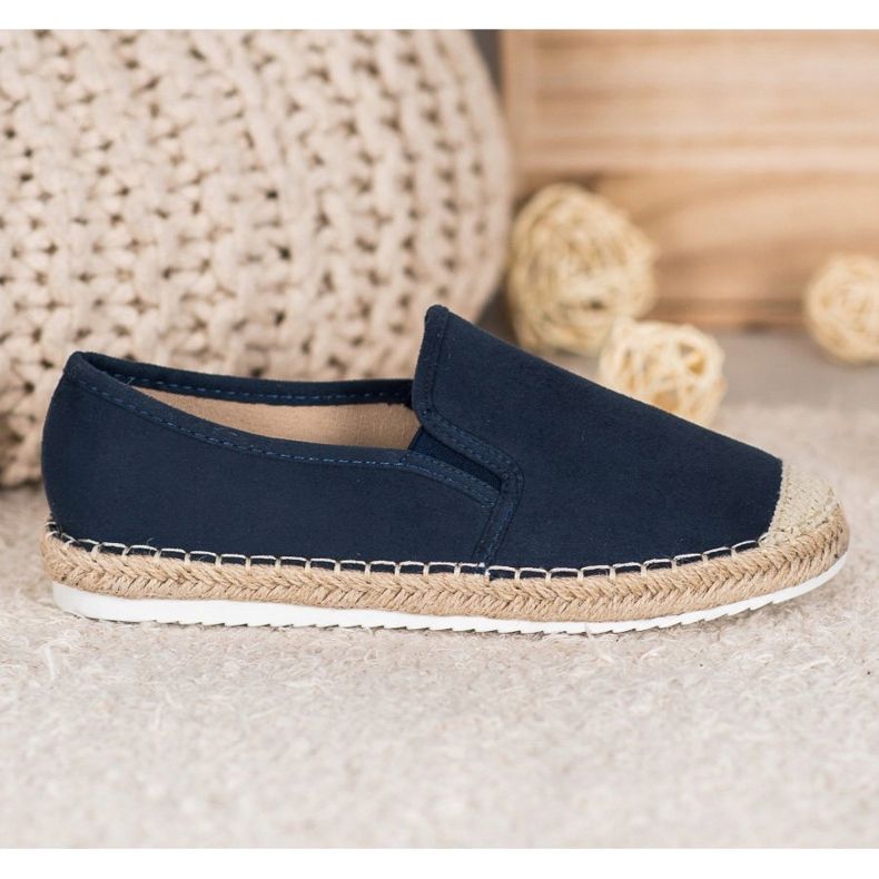 Goodin Espadrilles en daim bleu 2