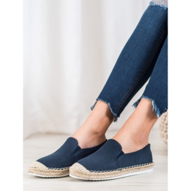 Goodin Espadrilles en daim bleu 5