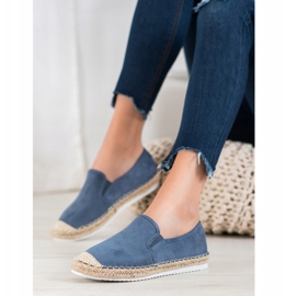 Goodin Espadrilles en daim bleu 3