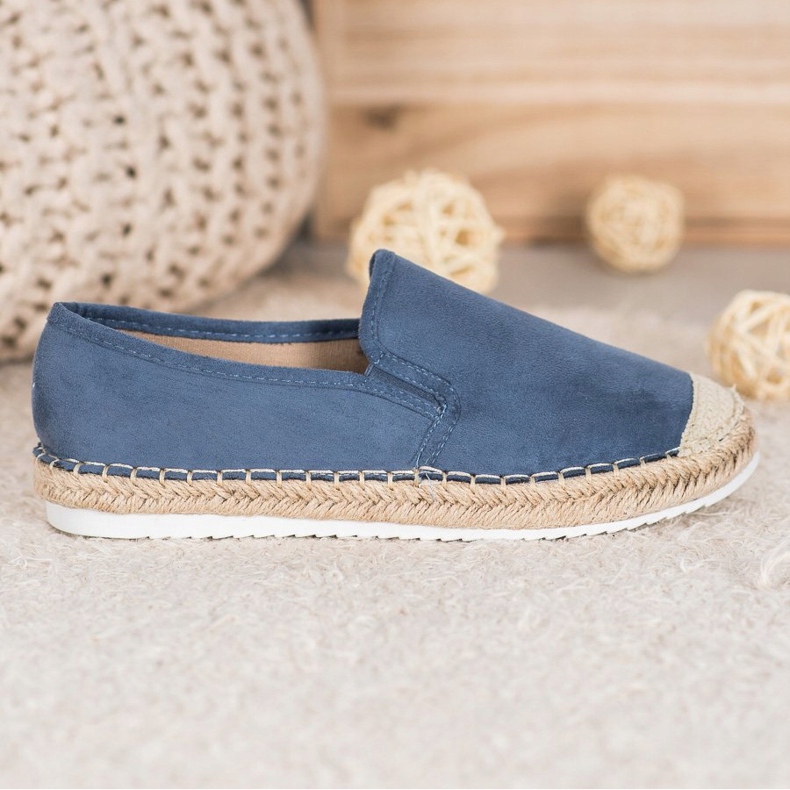 Goodin Espadrilles en daim bleu 1