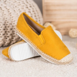 Goodin Espadrilles en daim jaune 1 Goodin Espadrilles en daim jaune 1
