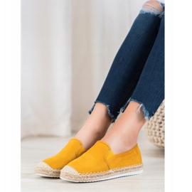 Goodin Espadrilles en daim jaune 3