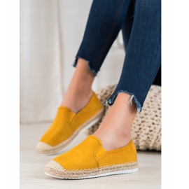 Goodin Espadrilles en daim jaune 4