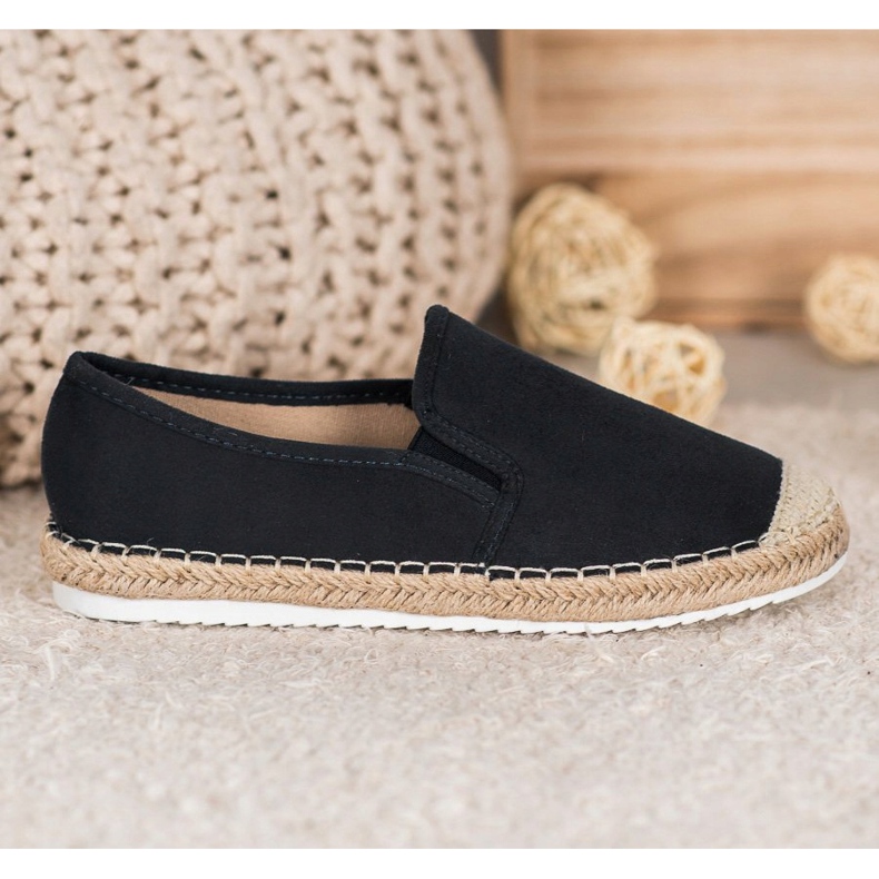 Goodin Espadrilles en daim le noir 2