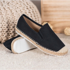 Goodin Espadrilles en daim le noir 3