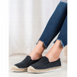 Goodin Espadrilles en daim le noir 5