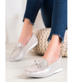 Goodin Chaussures en cuir avec un nœud brun 3