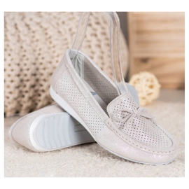 Goodin Chaussures en cuir avec un nœud brun 5