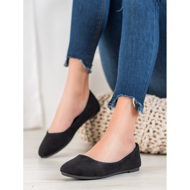 SHELOVET Ballerines confortables noir 1